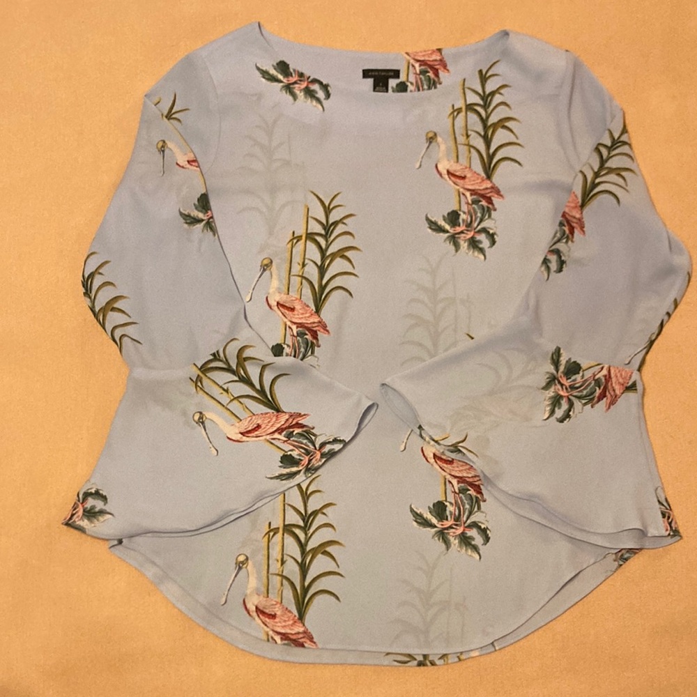 Ann Taylor Roseate Spoonbill Blouse